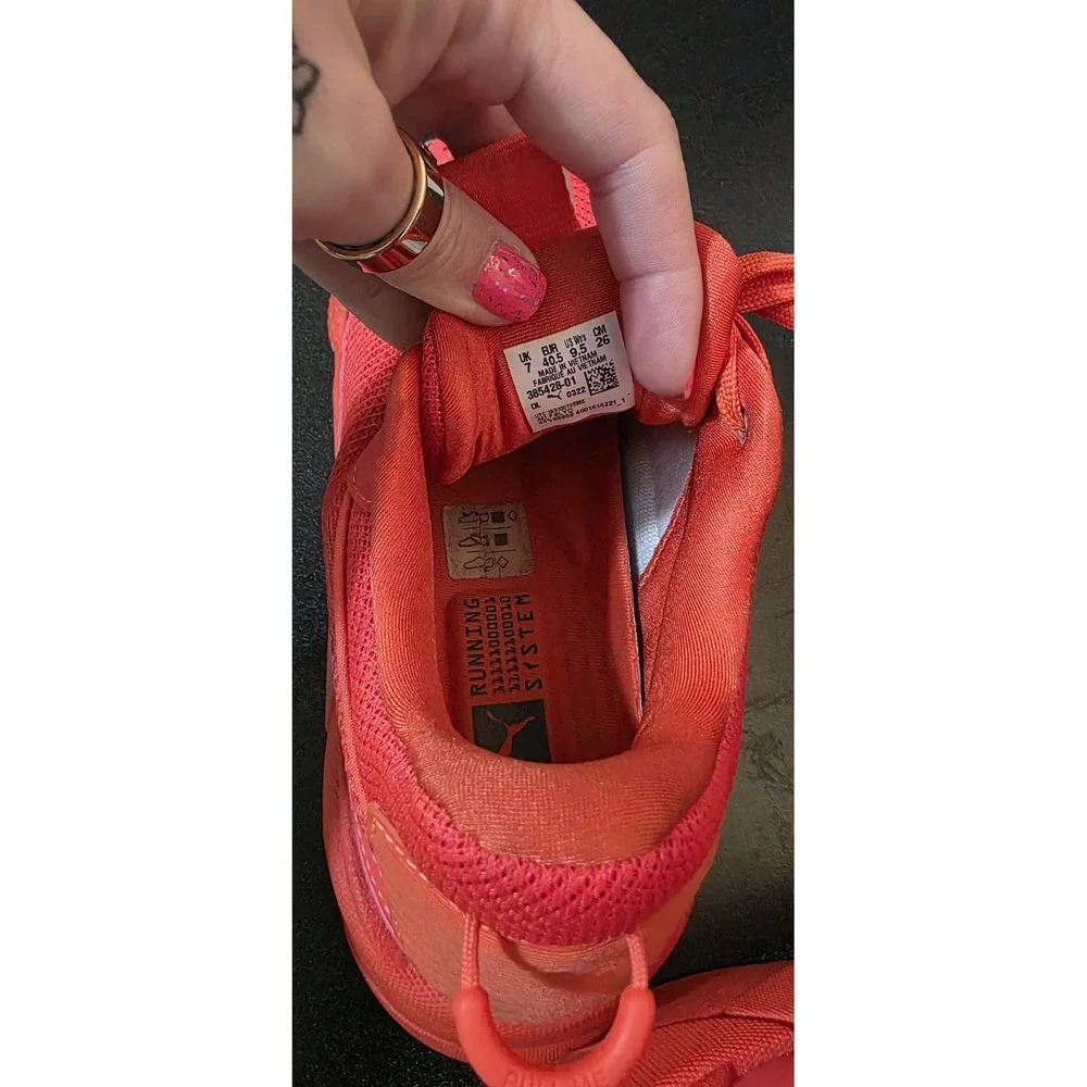 Puma RS-X AO High Risk Low Woman 9.5 Shoes‎ Triple All Red/Gum Bottom EUC W/BOX